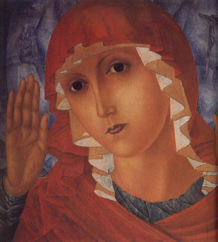 Kuzma Petrov-Vodkin The Mother of God of Tenderness towards Evil Hearts